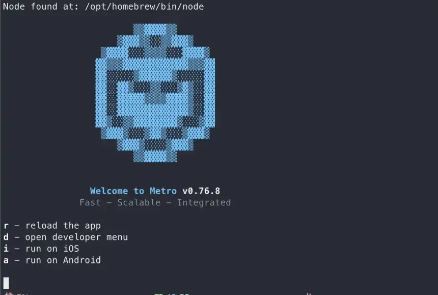 react-native terminal